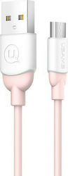 Usams US-SJ247 Ice-Cream USB 2.0 to micro USB Cable Ροζ 1m (SJ247USB04)