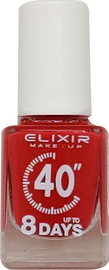 Elixir 40″ До 8 Дни Гланцов Дълготраен Лак За Нокти Бързо Съхнещ 446 Ярък Коралов 13мл