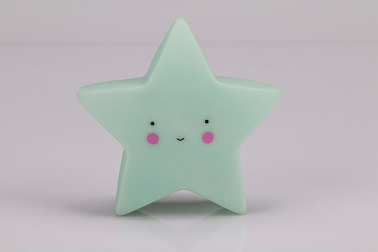 Interbaby Led Kids Decorative Lamp Little star Blue 15.5x8.3x9.2εκ.