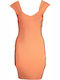 Guess Summer Mini Evening Dress Orange