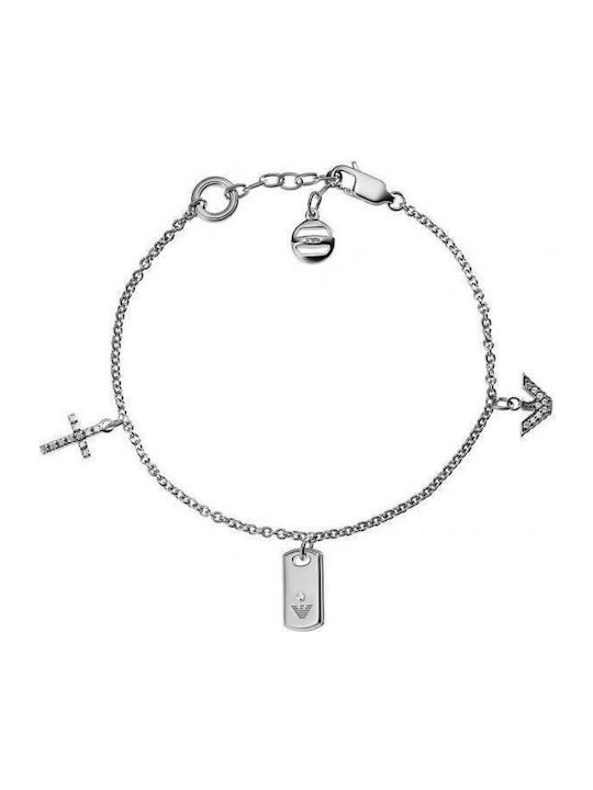 Emporio Armani Damen Silberarmband