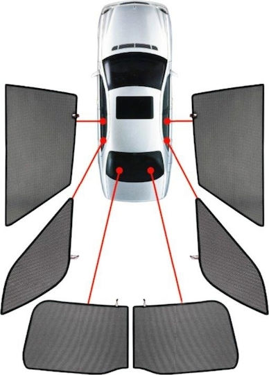 CarShades Πλαϊνά Σκίαστρα Αυτοκινήτου για Audi A3 Τετράπορτο (4D) 6τμχ