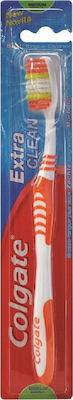 Colgate Extra Clean Manual Toothbrush Medium Orange