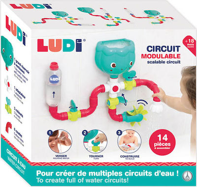 Ludi Water Circuit Jucărie de Baie pentru 18++ Luni 40061