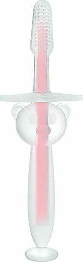 Kikka Boo Bear Baby Toothbrush for 0m+ Pink