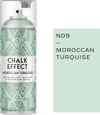 Cosmos Lac Chalk Effect Spray Κιμωλίας N09 Moroccan Turqoise 400ml