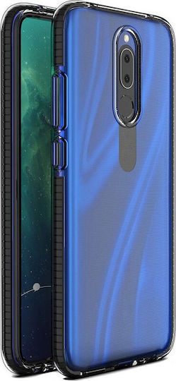 Hurtel Spring Back Cover Σιλικόνης 1mm Μαύρο (Huawei Mate 20 Lite)