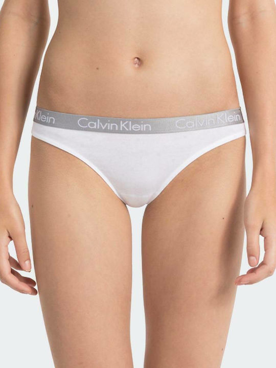 Calvin Klein Bumbac Femeie Șir de caractere Alb