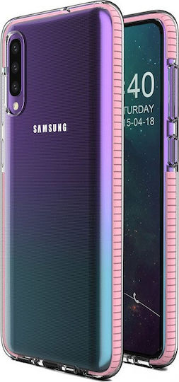 Hurtel Spring Back Cover Σιλικόνης 1mm Ροζ (Galaxy A50)