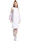 Workout Ready Myt Basketball Summer Midi Athletic Sleeveless White