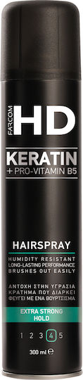 Farcom HD Keratin & Pro-vitamina B5 Lac pentru Fixare Foarte Puternică 300ml