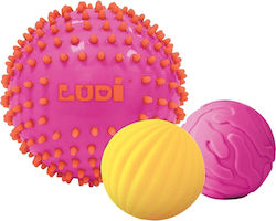 Ludi Sensory Balls 3-Pack για 6+ Μηνών