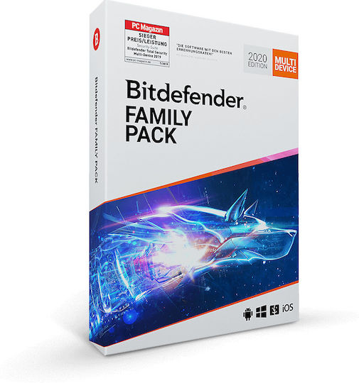 BitDefender Family Pack για 15 Συσκευές και 1 Έτος Χρήσης (Ηλεκτρονική Άδεια)