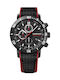Wenger Roadster Men's Watch 45mm Chronograph Battery with Black Leather Strap