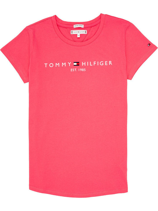 Tommy Hilfiger Παιδικό T-shirt Ροζ Essential