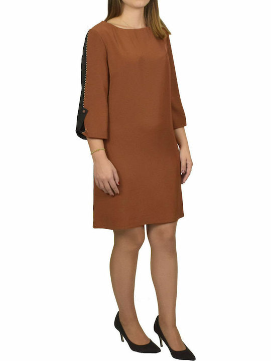 Forel Mini Dress Brown
