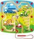 Hape Labirint Construction & Number Maze din Lemn pentru 24++ Luni