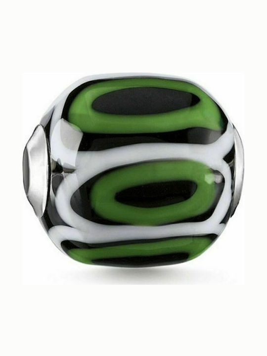 Thomas Sabo Charm Din Sticlă Talisman Din Argint Verde
