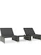 Garden & Outdoor Furniture Sets Living Room Set 2 Pieces Gray with Pillows