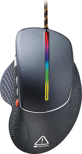 Canyon Apstar Side-Scrolling RGB Gaming Gaming Maus 6400 DPI Gray