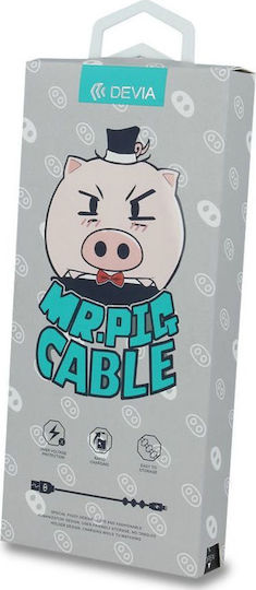 Devia Mr Pig USB-A zu Lightning Kabel Schwarz 1m (308413)
