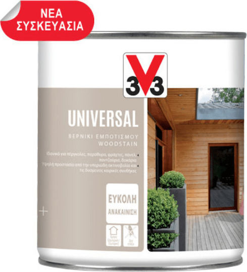 V33 Wood Protector Universal Βερνίκι Εμποτισμού Νερού Άχρωμο Σατινέ 750ml