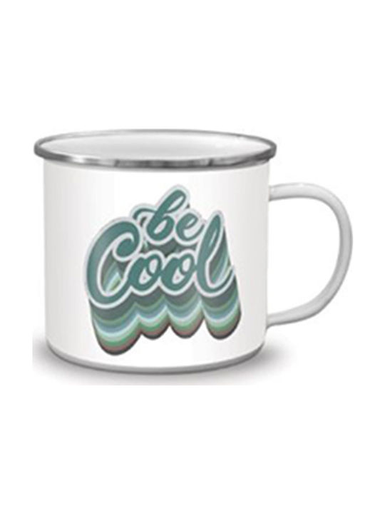 Be Cool Enamel Cup White