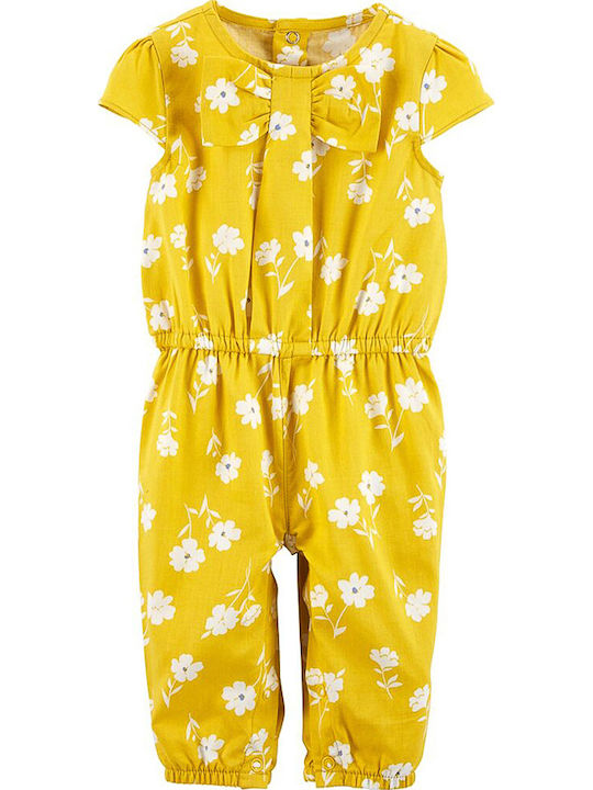 Carter's Baby Bodysuit Short-Sleeved Yellow