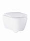 Grohe Essence Λεκάνη Κρεμαστή Rimless με Κάλυμμα Soft Close Λευκή