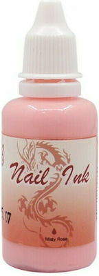 Airbrush Nail Ink Farben malen für Nägel Nebelrose 30ml in Rosa Farbe