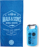 Maui & Sons Rebel Riders Πετσέτα Σώματος Microfiber Μπλε 180x90εκ.