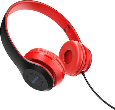 Borofone BO5 Star Ενσύρματα On Ear Ακουστικά Κόκκινα