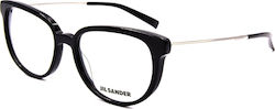 Jil Sander Women's Prescription Eyeglass Frame Black J4009 Jil Sander Women's Prescription Eyeglass Frame Black J4009