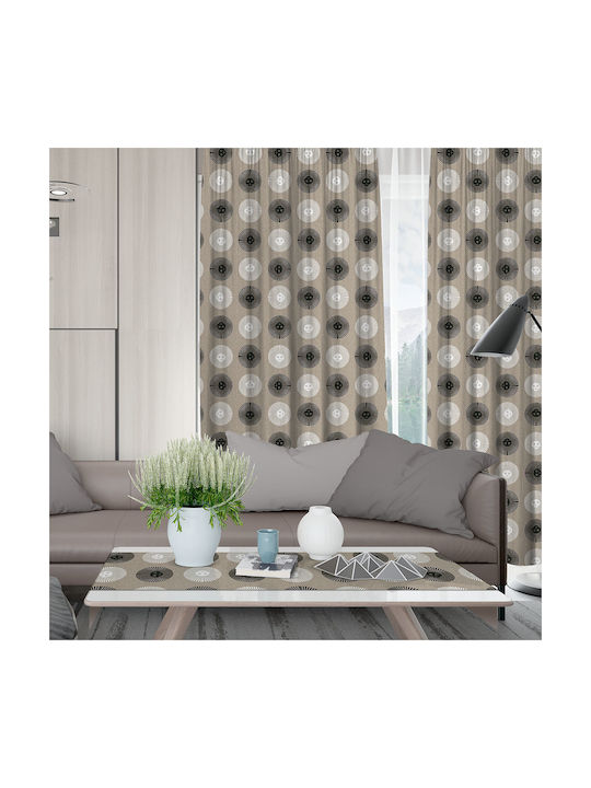 Lino Home Curtain with Pencil Pleat Solei 850 135x270cm