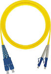 Central Optical Fiber SCPC-LCAPC Cable 2m Κίτρινο