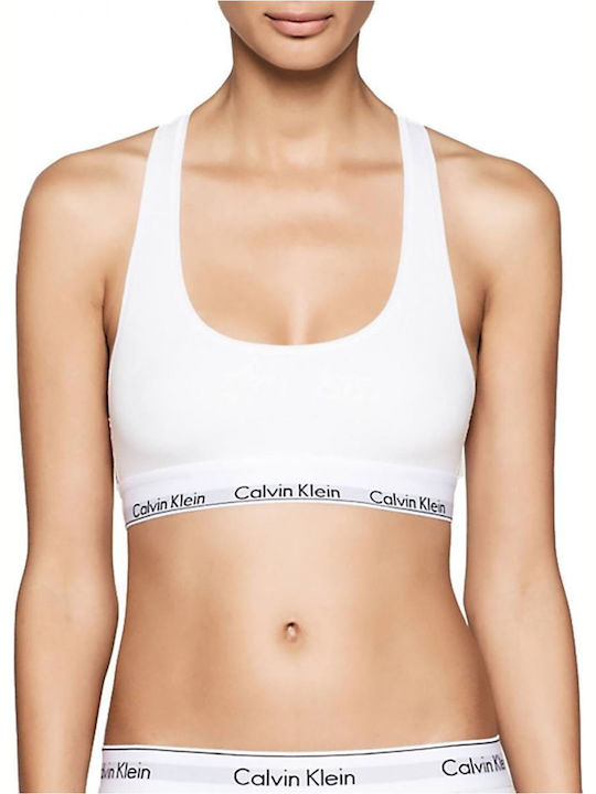 Calvin Klein Women's Bra without Padding White ...