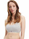 Tommy Hilfiger Scoop Neck Women's Bra without Padding Gray