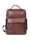 Aeronautica Militare AM-305 Men's Leather Backpack Tabac Brown