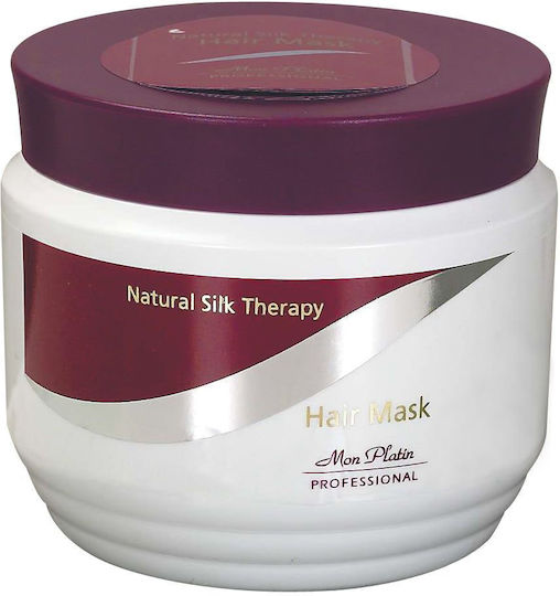 Mon Platin Black Caviar & Silk Protein Hair Mask for Shine with Keratin 250ml