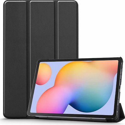 Tri-Fold Flip Cover Δερματίνης Μαύρο (Galaxy Tab S6 Lite 10.4)