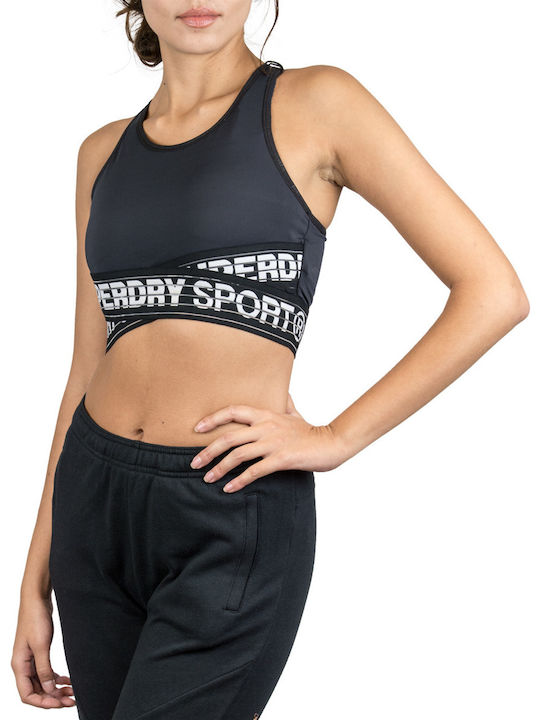 Superdry Women's Sports Bra without Padding Black GS3087AU-O2A