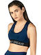 UP & FIT Performance Γυναικείο Αθλητικό Μπουστάκι Navy Μπλε με Επένδυση