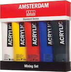 Royal Talens Amsterdam All Acrylics Standard 120ml 5τμχ Primary Set