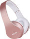 JH-812 Kabellos / Kabelgebunden Über Ohr Kopfhörer mit Radio mit 10 Stunden Betriebszeit Rose Gold