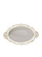 Plastic Oval Decorative Tray with Mirror 36x25cm