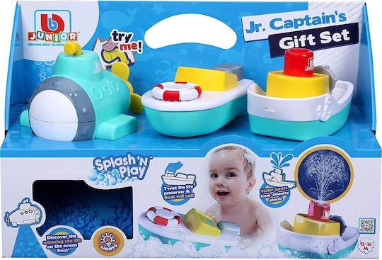 Bburago Junior Splash 'N Play Jr Captain's Gift Set Bărcuțe de baie pentru 12++ luni 3buc