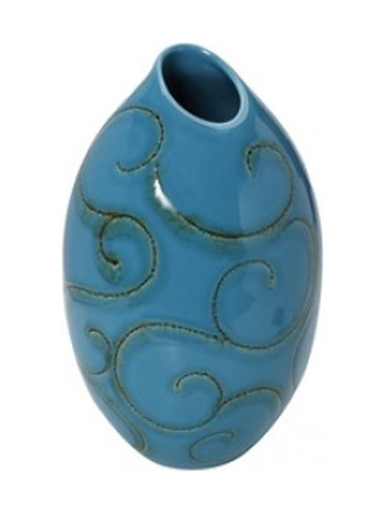 Espiel Decorative Vase Blue 28cm