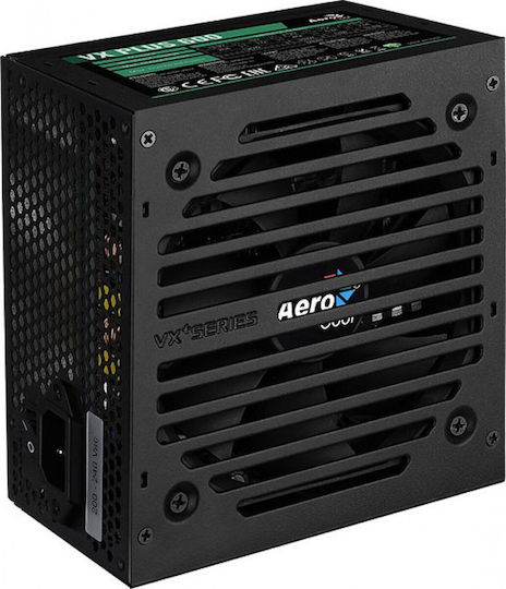 Aerocool VX Plus 600W Черен Компютърно захранване Пълен кабел