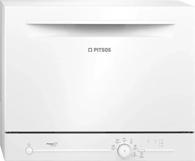 Pitsos POWERJET7 Πλυντήριο Πιάτων Πάγκου για 6 Σερβίτσια Π55.1xY45εκ. Λευκό