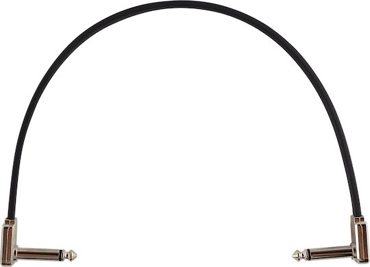 Ernie Ball Flat Ribbon Patch Cable 6.3mm male - 6.3mm male 0.3m (P06227)